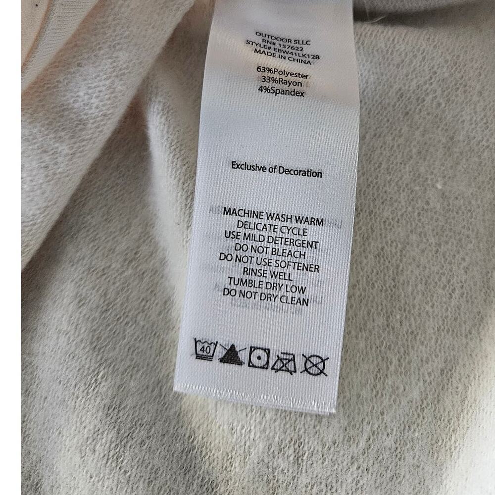 NWT Women's Eddie Bauer Crew Neck Sweatshirt LS Cream Super Soft Size XL - Picture 4 of 10